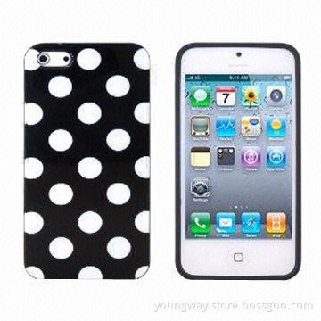 Quality Deluxe Silk Pattern Leather Wallet Case, Fit for Apple iPhone 5 5S